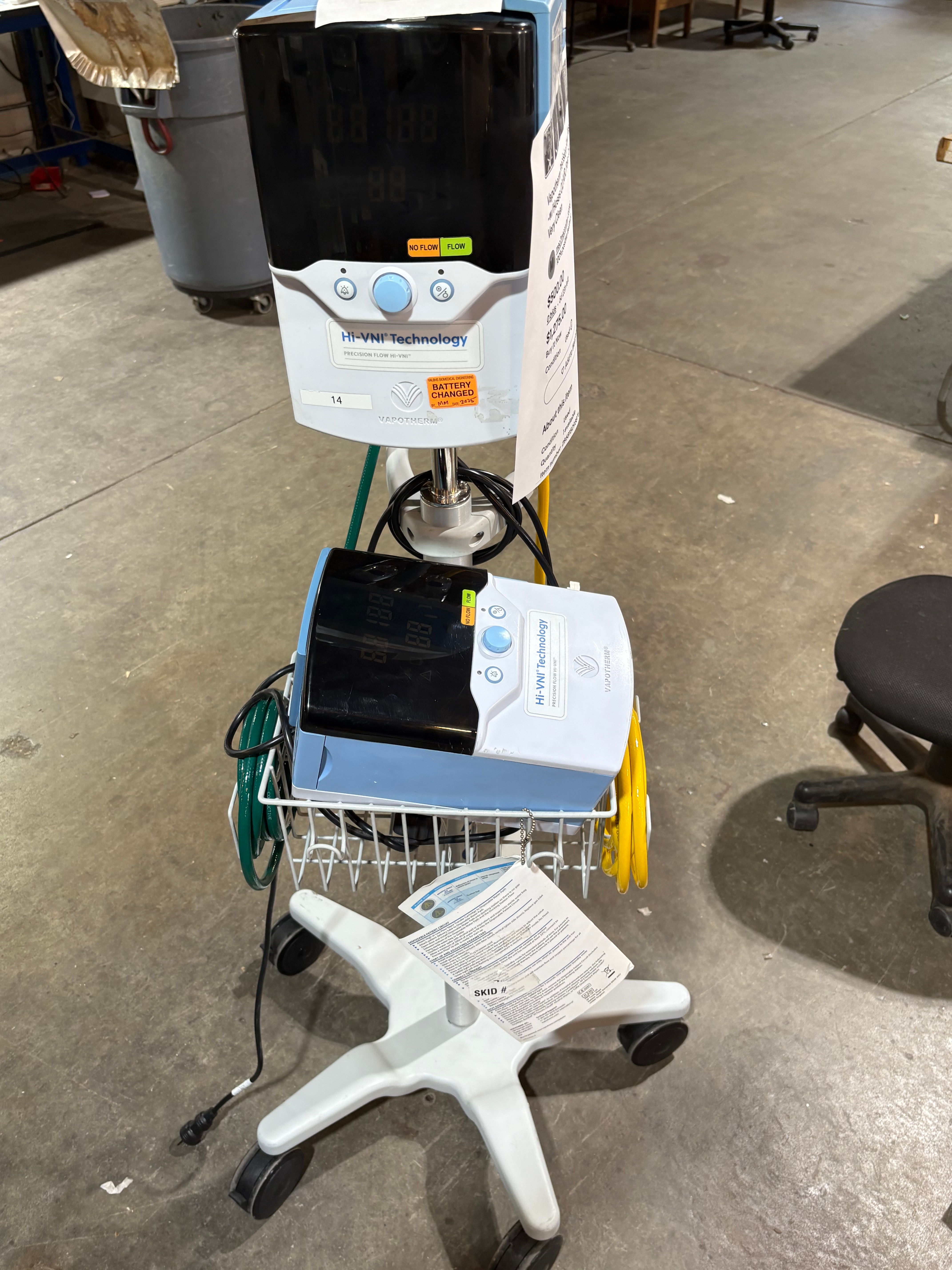 VapoTherm Precision Flow Plus -w/Hoses Pole, Cart - plus parts unit included! 